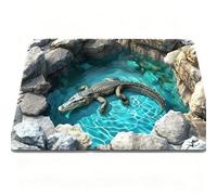 3D Rugs Optical Illusion - Stunning Geometric Floor Mat for Living Room, Bedroom, or Office - Soft Non-Slip Area Rug with Modern 3D Design - Adds a Unique Visual Effect to Your Home Décor (F,50X80CM)