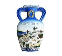3D Santorini Grecia Imán para nevera estilo mar Egeo Turístico Souvenirs Pegatinas,Decoración para el hogar y la cocina Grecia Imán para nevera