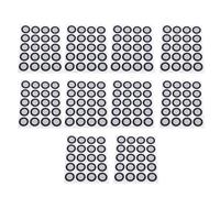 3D Scanning Marker 200 Pcs High Reflectivity Durable Precise Tracking Reference Dots for 3D Motion Capturing Gait Analysis PET Reflective Film 12mm 19mm