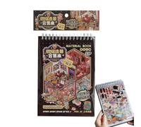 3D Scary Room Sticker Collection Book | Calcomanías reutilizables para diario, álbumes de recortes, cuadernos | Divertidas actividades de viaje para niños, niños, escuela | Grandes pegatinas para kr