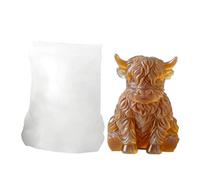 3d Silicone Cow Mold - Cow Silicone Mold, Reusable Home Decor with Flexible Non-Stick Design, Crafting Molds, Diy Candles and Resin Art, Animal Candle Moulds for Candle Soap