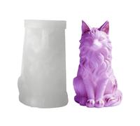 3D Sitting Cat Candle Mold - Mold de silicona realista para resina epoxi, concreta y - Estatua de gato - Decoración para la boda, el hogar y el amante de mascotas