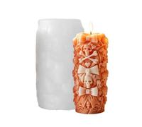 3D Skeleton Candle Mold Silicone Skull Pillar Mold for Halloween
