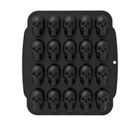 3D Skull Candy Silicone Molds for Halloween, Reusable Nonstick Skeleton Moulds for Making Gummy Chocolate Jelly Treats and Holiday Baking or Crafting Projects for Home or Parties