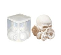 3d Skull Octopus Silicone Mold, Halloween Gothic Skull Candle Mold, Compati | Soap Mould For Artists Art Teachers Hobbyists Craft Lovers Home Apartment Office Events Workshop