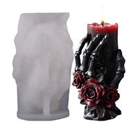 3D Skull Silicone Candle Mold - Skull-Shaped Mould for Aromatherapy Candles, Soap Making, Halloween Decoration, Party Supplies for Adults, Women, Men, Kids, Teens, Family, Friends