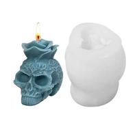 3D Skull Silicone Mould, Candle Making Craft Accessory