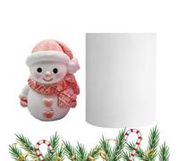 3D Snowman Candle Mold, Silicone Christmas Mould for Candle Soap Resin Crafts, Cute Holiday Aromatherapy Mold for Handmade Projects, 5.5x4.5cm Reusable Molding Tool for Festive Decor
