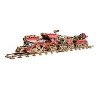 3D Steampunk - Juego de construcción de madera para maquetas de tren de vapor (800 piezas)