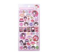 3d Sticker - Japanese Style Decal, Tiny Sticker Set, Scrapbook and Craft Supplies, Decorative Art Stickers for Kids, Classroom, Journal, Phone, Halloween, 7.87x3.74x0.24 Inches