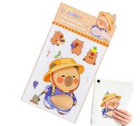 3D Stickers - 3D soft rubber belly sticker, Capybara Squeeze Belly Decals Party Decor, Decorative Stickers for Kids Girls Teens Adults Scrapbooks Planner Journals Computer Laptops