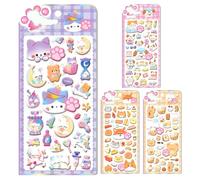 3D Stickers - 4 Sheet Paw Print Decals | Foam & PVC Adhesive Stickers For Kids, Teens, Adults | Decorate Laptops, Water Bottles, Phone Cases, Journals, School Projects, Crafts