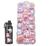 3D Stickers - Animal Adhesive Scrapbooking Supplies, Small Bunny Soft Bubble Stickers | Cute Decorative Decals, Creative Marshmallow CatStickers for Diary Scrapbook Phone Case Water Bottle Laptop Tab