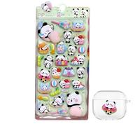 3D Stickers - Assorted Embossed Cartoon with Decals Set, Fun Aesthetic Thick Stickers for Scrapbooking Journaling Laptop or Phone Case, Creative Craft Supplies for Boys Girls Kids and Teens 3 Inch