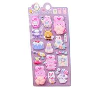 3D Stickers - Cat Paw Shape Glow In The Dark, Squeeze Cartoon Stickers for Boys Girls Children Teens, Decorative Scrapbooking Journaling Laptop Phone Case, Creative DIY Craft Fun Accessory