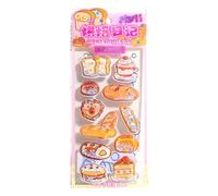 3d Stickers - Cute Food Decor, Portablecartoon Craft Supplies, Multifunctional Funny Scrapbook Embellishment | Notebook Diary Planner Bottle Phone Laptop Artwork Creative Giffts for Girls Boys Women