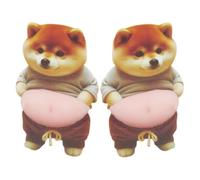 3D Stickers - Dog Belly Stickers | Cute Animal Sticker | Soft Silicone Paper Decals, 2 Pack Set, Decorative Craft Supplies For Laptop Phone Case Notebook DIY Art Projects