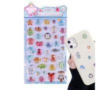 3D Stickers - Embossed Adorable Assorted Decals, Dimensional Mini Animals And Cartoon Characters, Fun Supplies For Boys, Girls, Children And Teens, Accessory For Scrapbooking Phone Case Decor