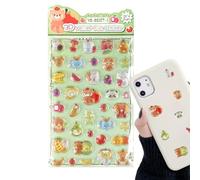 3D Stickers - Embossed Adorable Assorted Decals, Dimensional Mini Animals And Cartoon Characters, Fun Supplies For Boys, Girls, Children And Teens, Accessory For Scrapbooking Phone Case Decor