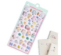 3D Stickers - Felt, Flocking, 20x9.5x0.5cm, Animal Decals, Journal, Kids Craft Stickers For Girls, Teens, Journals, Skateboards, Classroom, Notebook, Luggage, Birthday Reward