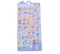 3D Stickers for Kids, Cartoon Funny Reusable Animal Decorative Adhesive Decals Craft Set, Cute Puffy Stickers for Party Classroom Journaling Scrapbooking Phone Case Laptop Notebook Decoration