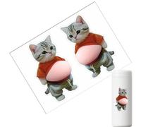 3D Stickers for Kids, Cat Squeeze Belly Party Favors, Skateboard Stickers for Teens Adults Laptops Scrapbooks Journals Planner Computer