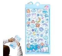 3D Stickers For Kids - Cute Mini Sticker | Trendy Waterproof Vinyl Sțickers Foř Laptop And Phones | Stress Relief Stickeř Scenes With Tweezers Creative Reusable DIY Stickeřs Thërapy
