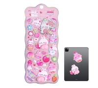 3D Stickers for Kids - Self-Adhesive Animal Cartoon Decals, Cute Raised Relief Design, Enhances Craft Decorating for Notebook Journal Laptop Water Bottle, Kids Craft Stickers, 9.25x3.94 Inches