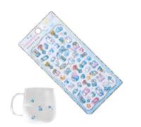 3D Stickers | Pink Puffy Sticker Party Bag Filler | Waterproof Adorable Cartoon Crystal Bunny Stickerss for Diary Tablet Laptop Planner Luggage Notebook Computer Journals Scrapbook Skateboard