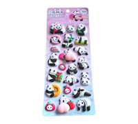 3d Stickers - Reusable Long Lasting Transparent Decals, Cute Cartoon Stickers, Transparent 3d Panda Fun Reusable Decals | Water Bottle Sticker For Family Friends Indoor Outdoor Fridge Planner Home