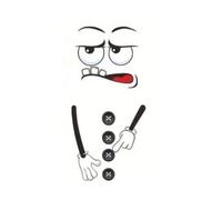 3D Surprised Face Toilet Decal, Funny Toilet Stickers for Bathroom, Waterproof Toilet Cover Lid Vinyl Decals Durable Restroom Decoration (9)