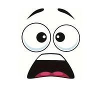 3D Surprised Face Toilet Decal, Funny Toilet Stickers for Bathroom, Waterproof Toilet Cover Lid Vinyl Decals Durable Restroom Decoration (6)