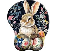 3D Tappetino per Mouse Supporto per poggiapolsi antidolorifico Lapin aux œufs de Pâques antidolorifico per poggiapolsi Comodo tappetino per Mouse ergonomico per ufficio/giocatore/OL/programmatore