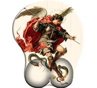 3D Tappetino per Mouse Supporto per poggiapolsi antidolorifico Saint Michel le Serpent antidolorifico per poggiapolsi Comodo tappetino per Mouse ergonomico per ufficio/giocatore/OL/programmatore