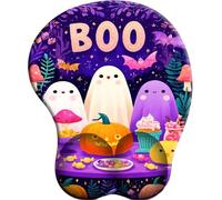 3D Tappetino per Mouse Supporto per poggiapolsiFête d'Halloween Des fantômes 1 antidolorifico per poggiapolsi Comodo tappetino per Mouse ergonomico per ufficio/giocatore/OL