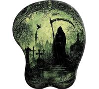 3D Tappetino per Mouse Supporto per poggiapolsiLa Mort et le Regard : le cimetière antidolorifico per poggiapolsi Comodo tappetino per Mouse ergonomico per ufficio/giocatore/OL