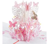 3D Tarjeta de Cumpleaños,Tarjeta Pop-up Cesta de Flores, Tarjeta de San Valentín, Tarjeta de Aniversario de Boda, Tarjeta de Propuesta de Matrimonio con Sobre