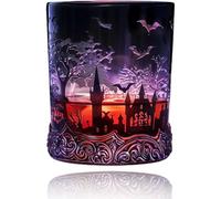 3D Tazas Desayuno - Taza Cafe - Vasos De Cristal Agua, Botella De Whisky Estilo Poción Mágica, Decantador De Elixir De Vampiro Gótico Para Vino, Botella De Whisky De Halloween, Regalo Único(Black)