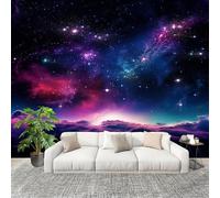 3D Telas No Tejidas Murales 300x210cm Universo OníRico PatróN De Cielo Estrellado Papel pintado Murales Vistoso para Sala de Estar Hotel Oficina Hogar Decoración de Paredes