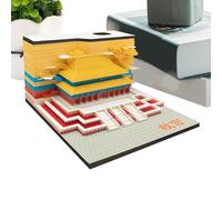 3D Time Piece Calendar 2026 - Forbidden City, 3D Memo Pad Art, Forbidden City Shaped Carving Notepad with Acrylic Case | Sticky Notes for Housewarming| DIY Paper Sculpture, Desktop Decoration