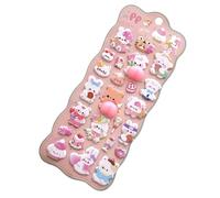 3D Toddler Stickers - Bubble Sticker, 3D Strong Adhesive Cat Animal Theme Decals, Water Bottle Sticker | Tiny Stickers For Phone Case Fun Family Friends Indoor Outdoor Fridge Planner Car Bottles