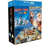 3D Triple Pack - Happy Feet 2 / Yogi Bear / Legend Of The Guardians [Edizione: Regno Unito] [Reino Unido] [Blu-ray]