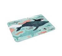 3D Under The Sea Menagerie Non-Slip Floor Mat Antiwear Carpet Rug for Kitchen Entrance Home Living Room Footpad Mats-60x90cm
