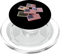 3D USA Flags Love USA I Love America Meme Bandera Americana PopSockets PopGrip para MagSafe