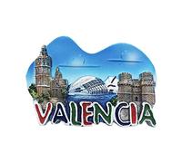 3D Valencia España Nevera Imán de Nevera Recuerdos Turísticos Hecho A Mano de Resina Artesanía Pegatinas Magnéticas Inicio Cocina Decoración Regalo de Viaje