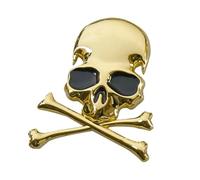 3D Vehicle Stickers,Skull Car Deca L Metal 3D Decorative Car Stickers, Vehicle Emblem Badge, Gothic Auto Decoration For Travel, Enjoy Long-Lasting Quality Add A Mysterious Touch,Daily Life, Commuting