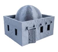 3D Vikings Arabic Oasis Collection - Residencia abovedada simple, arquitectura árabe tradicional para juegos de rol de mesa, escala de 28/32 mm, sin pintar