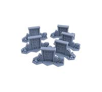 3D Vikings Gloomhaven - Puertas de trabajo, puertas para juegos de mesa (paquete de 3)