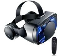 3D VR Gafas de Realidad Virtual, Gafas VR Auriculares con Lentes HD Anti luz Azul, Compatible con Smartphones de 4,7-6,6 Pulgadas, por Android/Phone, Regalo para niños y Familia(F)