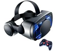 3D VR Gafas de Realidad Virtual, Gafas VR Auriculares con Lentes HD Anti luz Azul, Compatible con Smartphones de 4,7-6,6 Pulgadas, por Android/Phone, Regalo para niños y Familia(E)